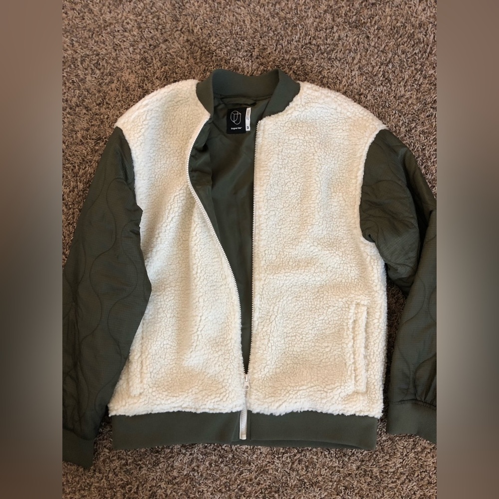Boys olive wool sweater